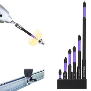 Purple and Black Screwdriver Bit Set